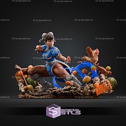Chun Li Fun Warrior Diorama STL Files