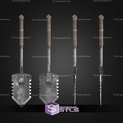 Cosplay STL Files Hell Divers 2 Entrenchment Tool