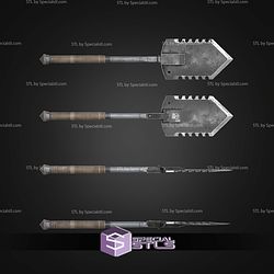 Cosplay STL Files Hell Divers 2 Entrenchment Tool