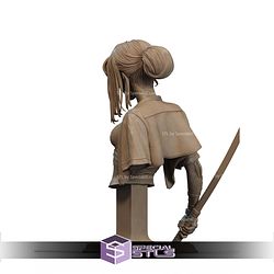 Cyber Samurai Fanart Bust STL Files