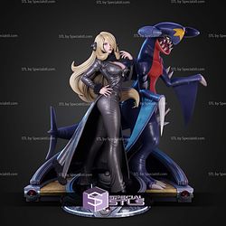 Cynthia And Garchomp 1 6 STL Files
