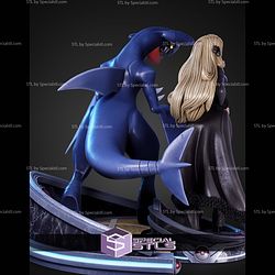 Cynthia And Garchomp 1 6 STL Files