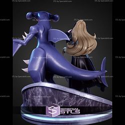 Cynthia And Garchomp 1 6 STL Files