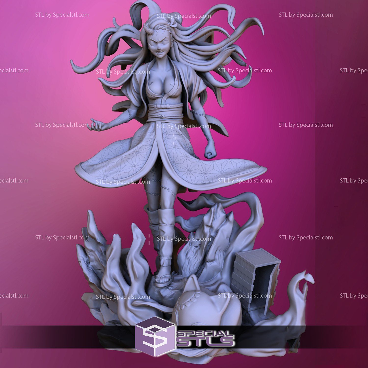 Nezuko Demon Slayer, 3D models download