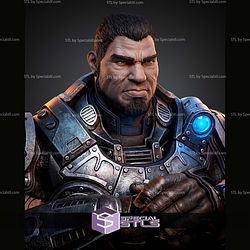 Dominic Santiago Portrait Bust 350mm STL Files