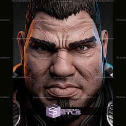 Dominic Santiago Portrait Bust 350mm STL Files