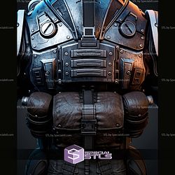 Dominic Santiago Portrait Bust 350mm STL Files