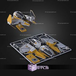 ETA-2 Jedi Starfighter Kit Card STL Files