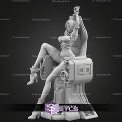 Faye Valentine Cowboy Bebop On Chair 240mm STL Files