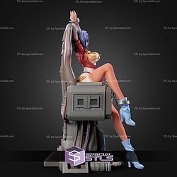 Faye Valentine Cowboy Bebop On Chair 240mm STL Files