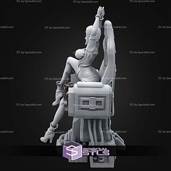 Faye Valentine Cowboy Bebop On Chair 240mm STL Files