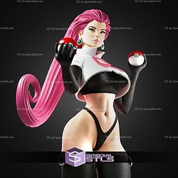 Jessie Pokemon And Pokeball STL Files