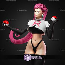 Jessie Pokemon And Pokeball STL Files