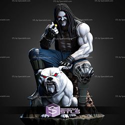 Lobo Sitting And The Dog STL Files