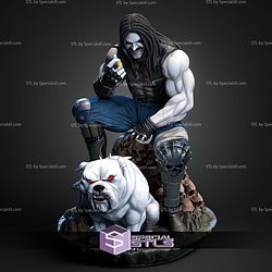 Lobo Sitting And The Dog STL Files