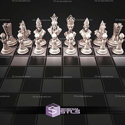 Mini Chess Figures STL Collection