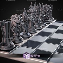 Mini Chess Figures STL Collection