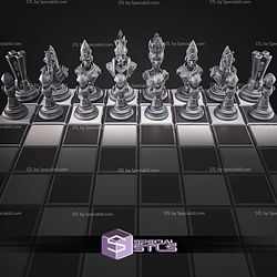 Mini Chess Figures STL Collection