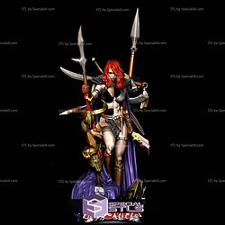 Red Sonja with Weapons