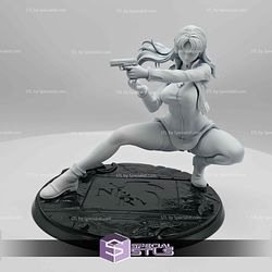 Misato Katsuragi Pointing Gun 140mm STL Files