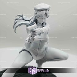 Misato Katsuragi Pointing Gun 140mm STL Files