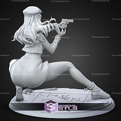 Misato Katsuragi Pointing Gun 140mm STL Files