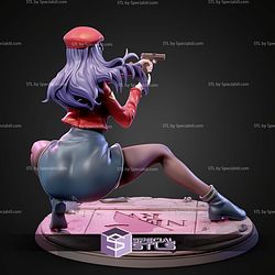 Misato Katsuragi Pointing Gun 140mm STL Files