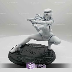 Misato Katsuragi Pointing Gun 140mm STL Files