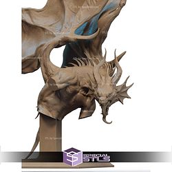 Mysterious Dragon Bust STL Files