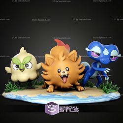 Pokemon Gen 10 Starter STL Files