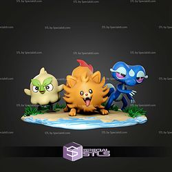 Pokemon Gen 10 Starter STL Files