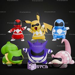 Power Rangers Pokemon Mashup Collection STL Files