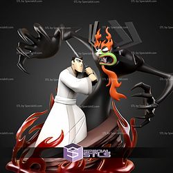 Samurai Jack Vs Aku 250mm STL Files