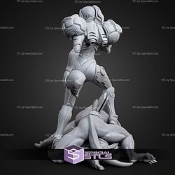 Samus And Enemy Body 194mm STL Files