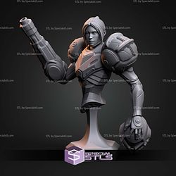 Samus And Enemy Body Bust STL Files