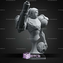 Samus And Enemy Body Bust STL Files