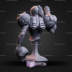 Samus And Enemy Body Bust STL Files