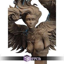 Sphinx Mythology Girl Fanart Bust STL Files