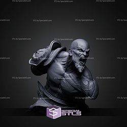 Young Kratos Scream Bust STL Files