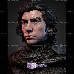 Kylo Ren Portrait Bust 470mm STL Files