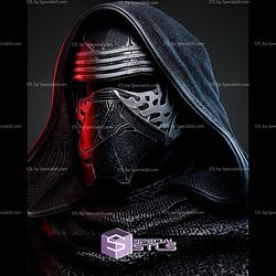 Kylo Ren Portrait Bust 470mm STL Files