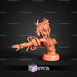 Laevatain Bust Arknights Endfield 98mm STL Files