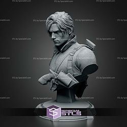 Leon Resident Evil Requiem Bust 135mm STL Files