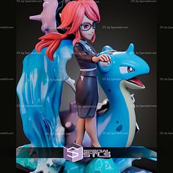 Lorelei And Lapras Pokemon STL Files