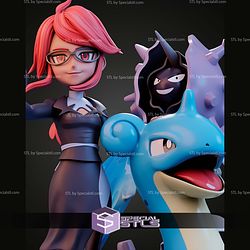 Lorelei And Lapras Pokemon STL Files