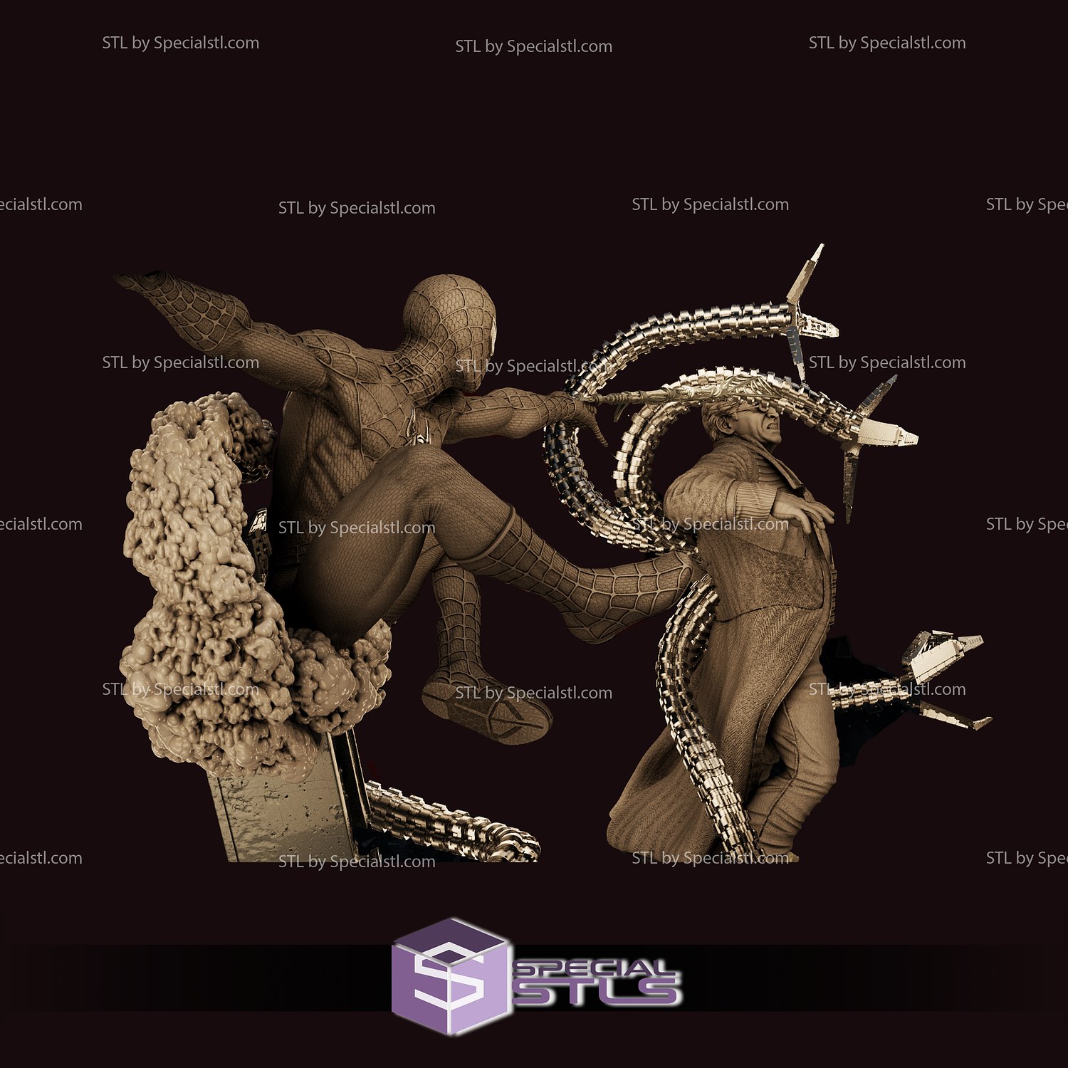 Spiderman Tobey Maguire  vs Doctor Octopus Diorama