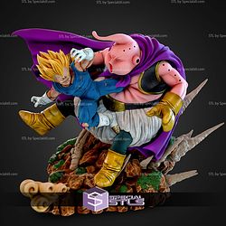 Majin Vegeta Vs Buu Diorama STL Files