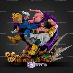 Majin Vegeta Vs Buu Diorama STL Files