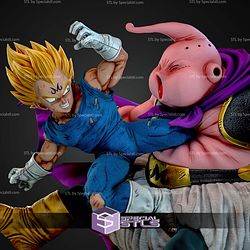 Majin Vegeta Vs Buu Diorama STL Files