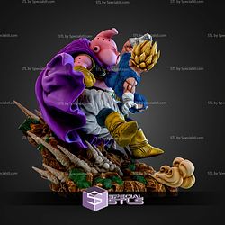 Majin Vegeta Vs Buu Diorama STL Files